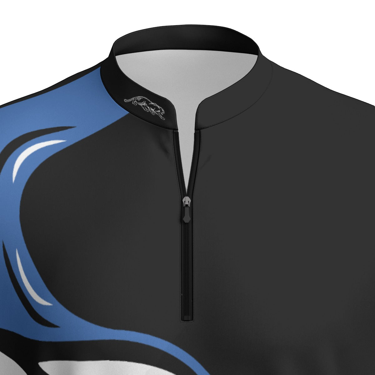 Strike Blue Men's Sports Collar Jersey