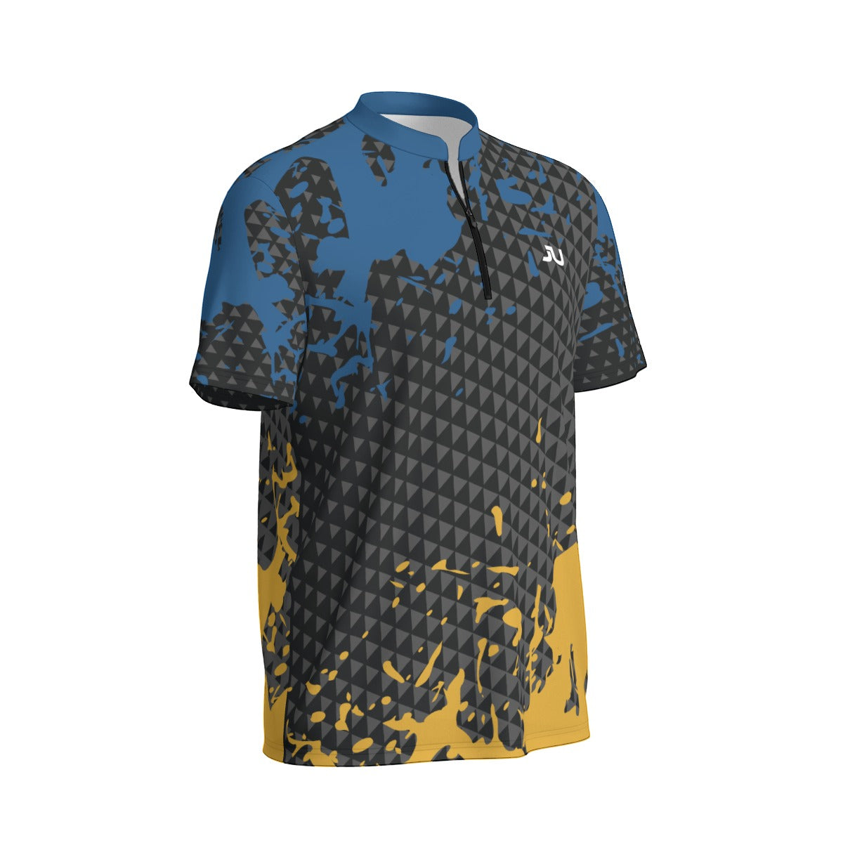 Splash Blue Men Sport Collar