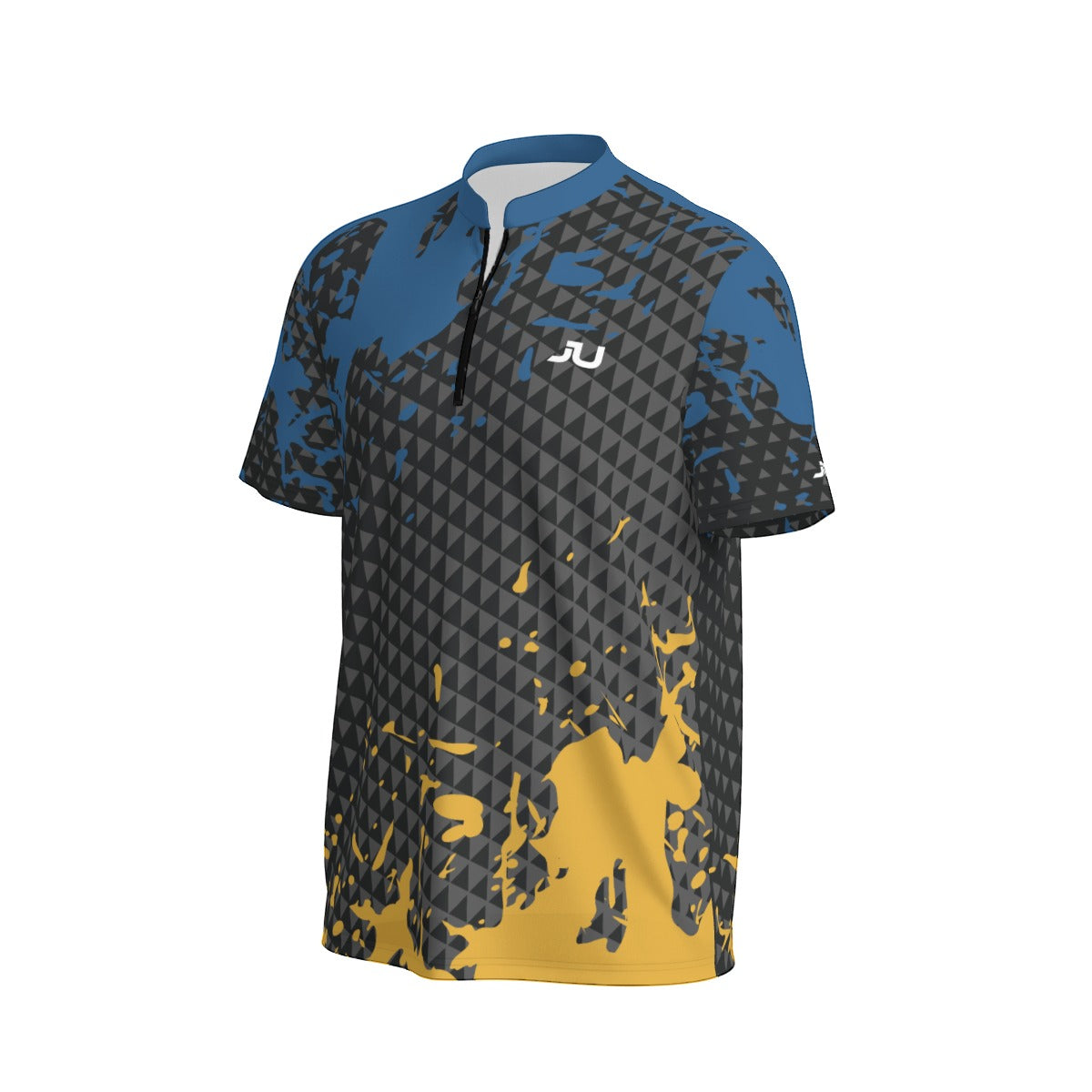 Splash Blue Men Sport Collar