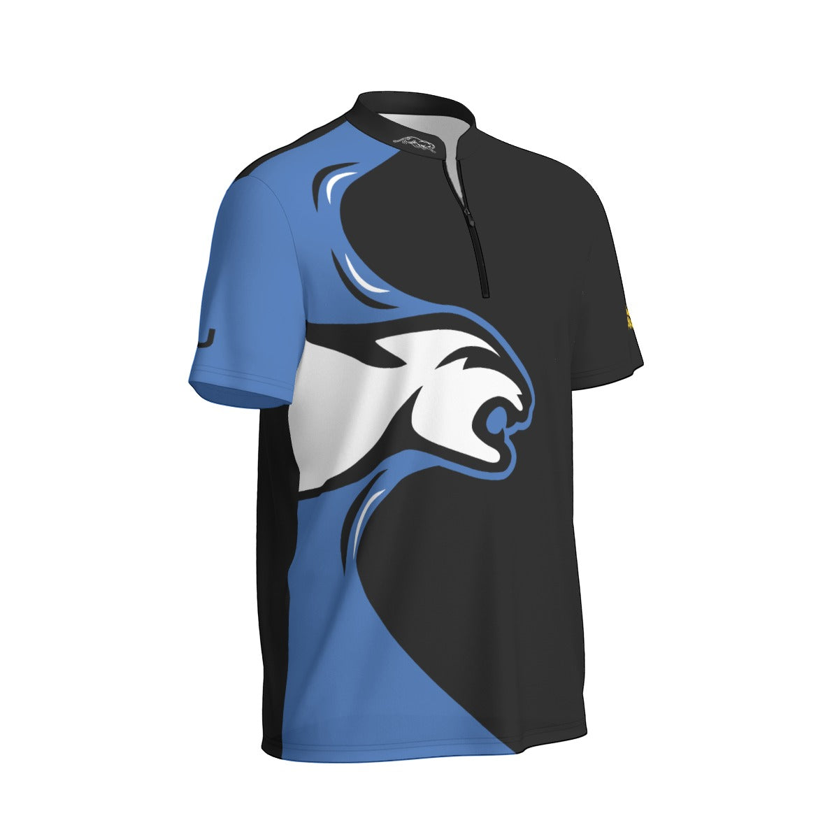 Strike Blue Men's Sports Collar Jersey