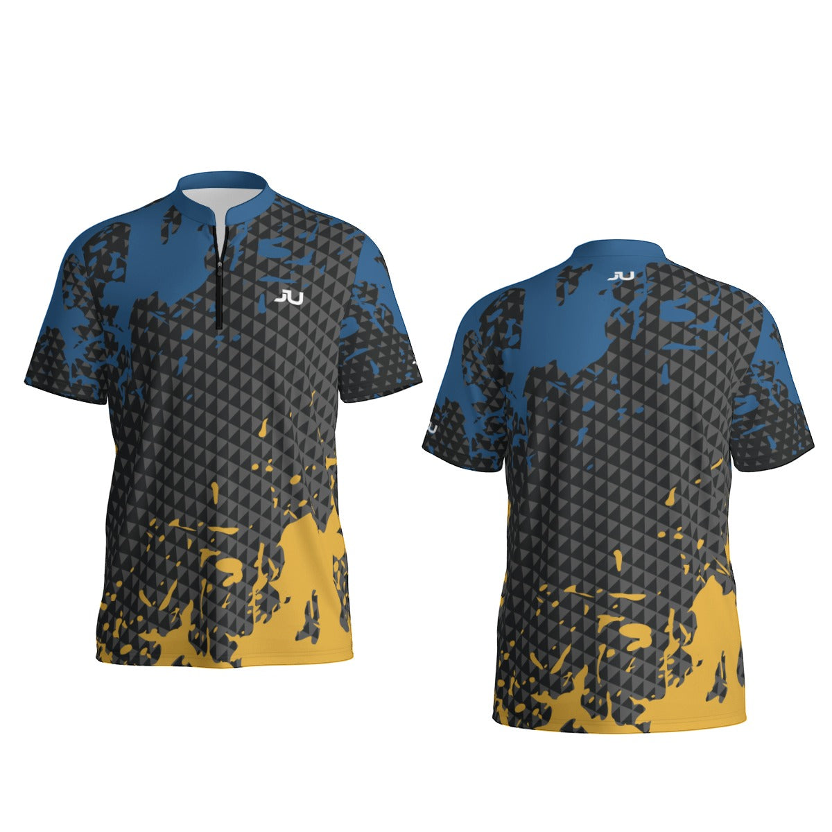 Splash Blue Men Sport Collar