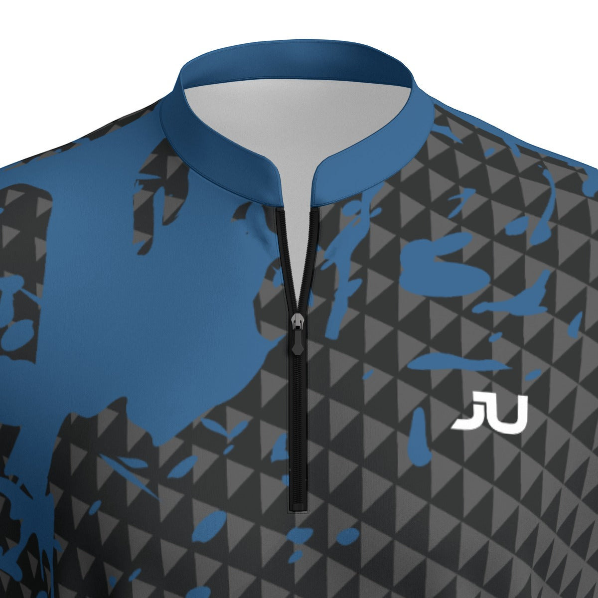Splash Blue Men Sport Collar