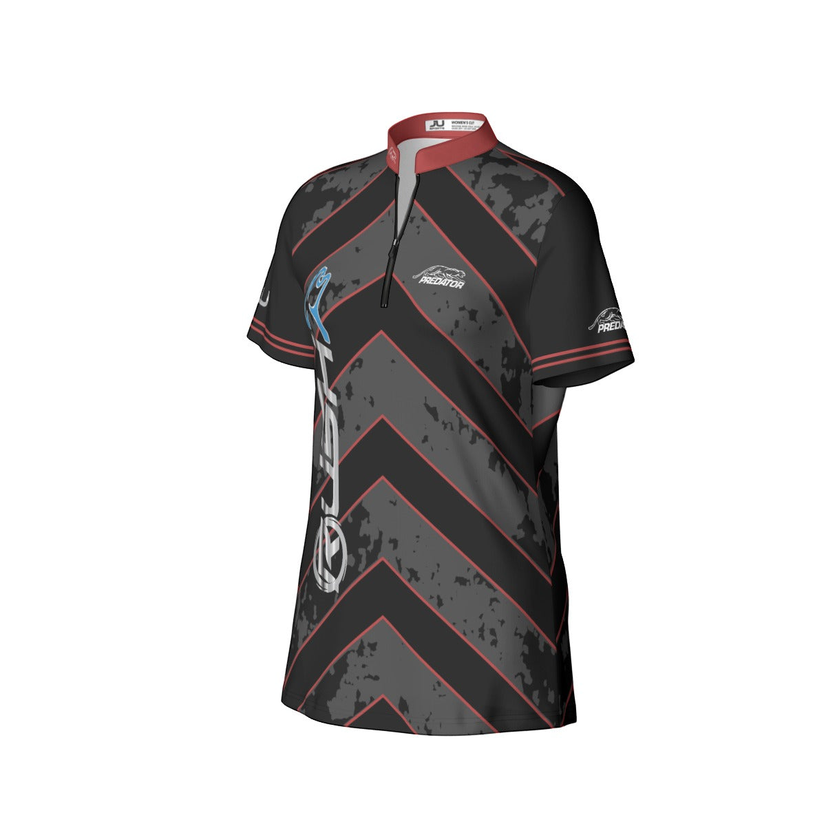 RUSH RED Women's Sport Collar Jersey