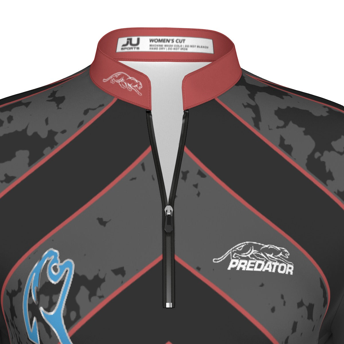 RUSH RED Women's Sport Collar Jersey