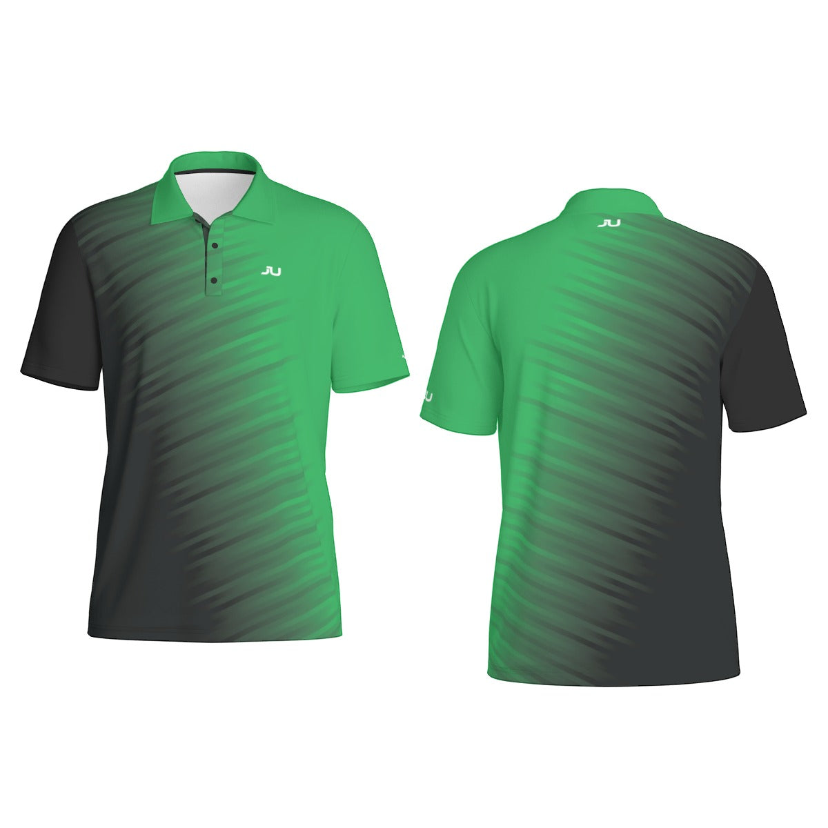 JUS Crossfade Green Men's Polo