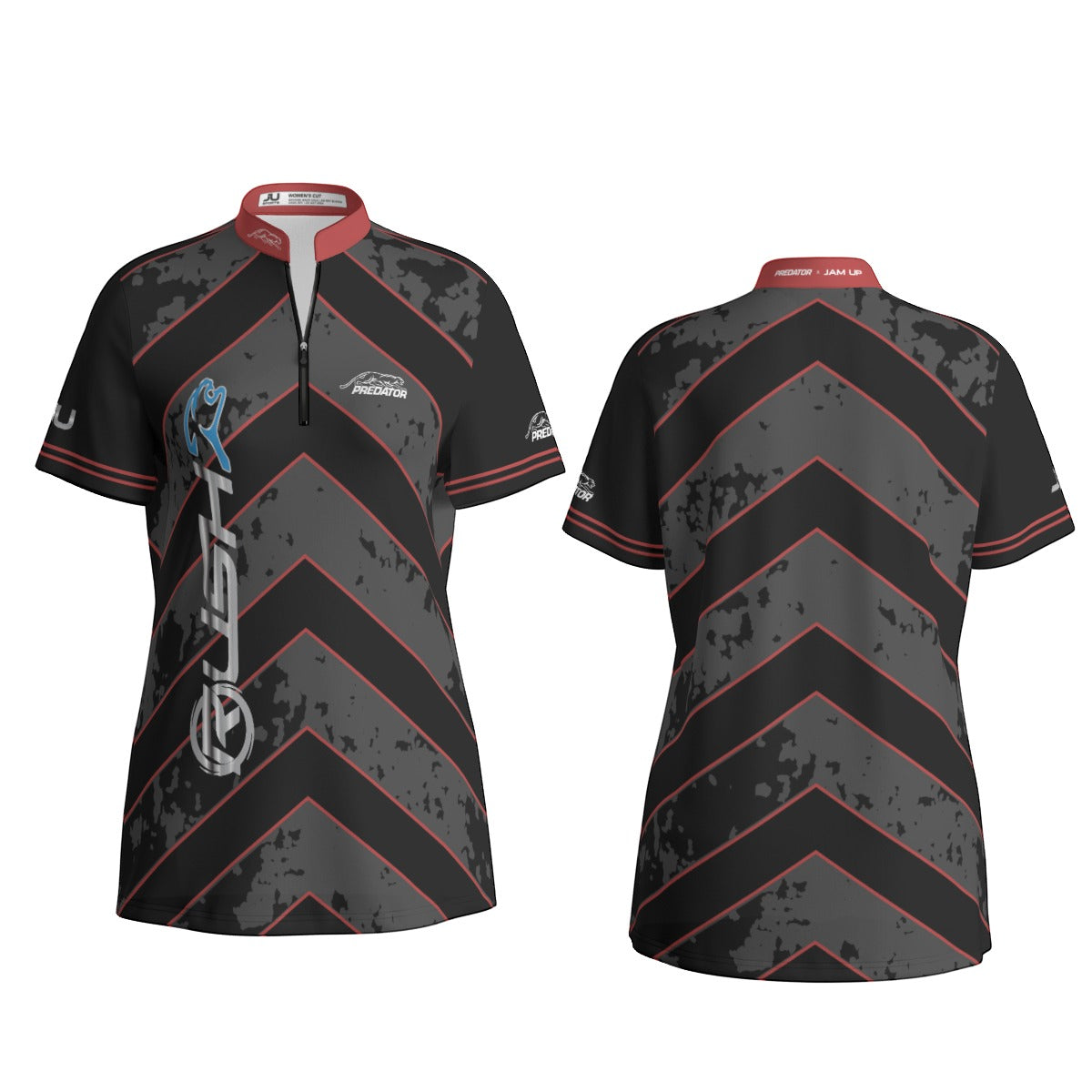 RUSH RED Women's Sport Collar Jersey