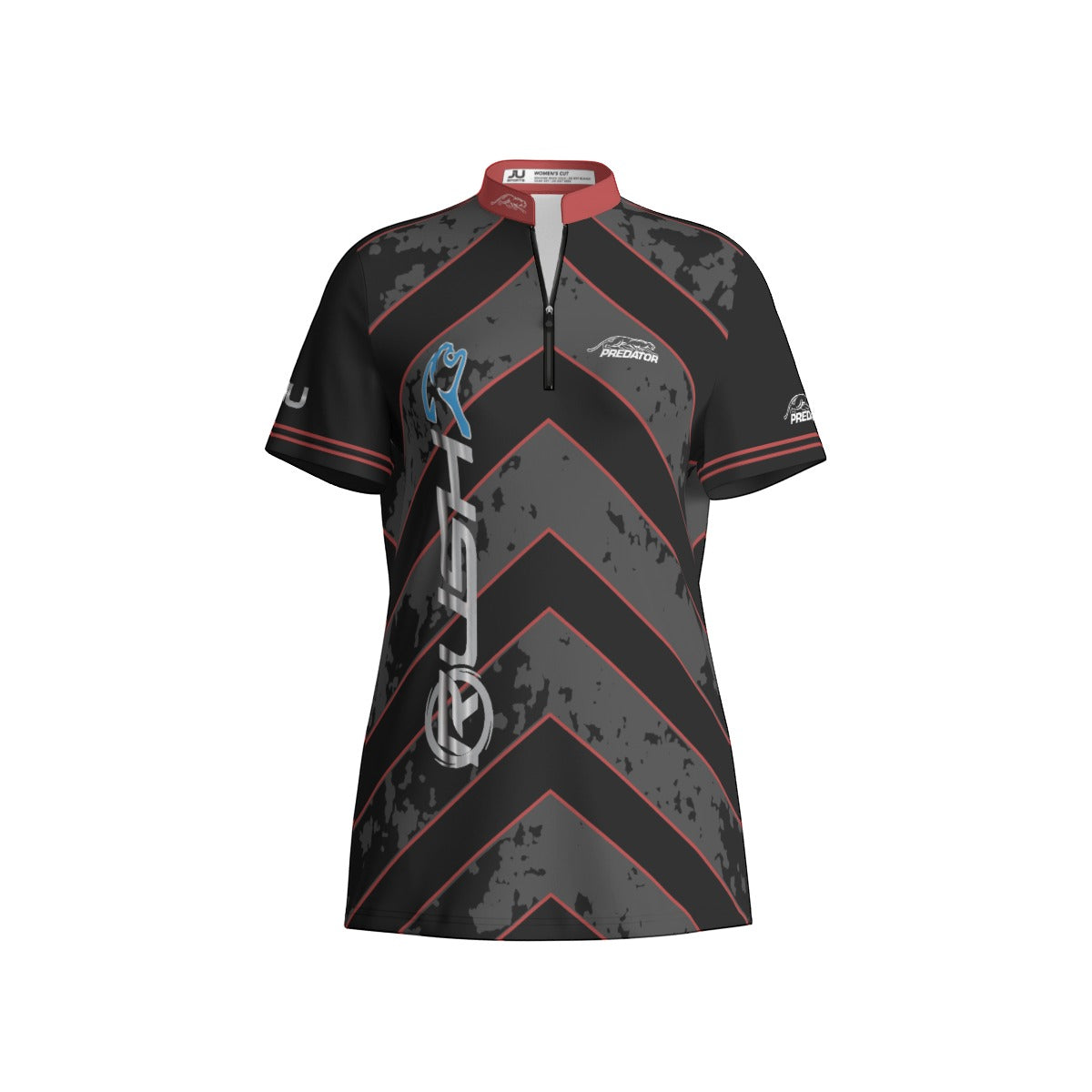 RUSH RED Women's Sport Collar Jersey